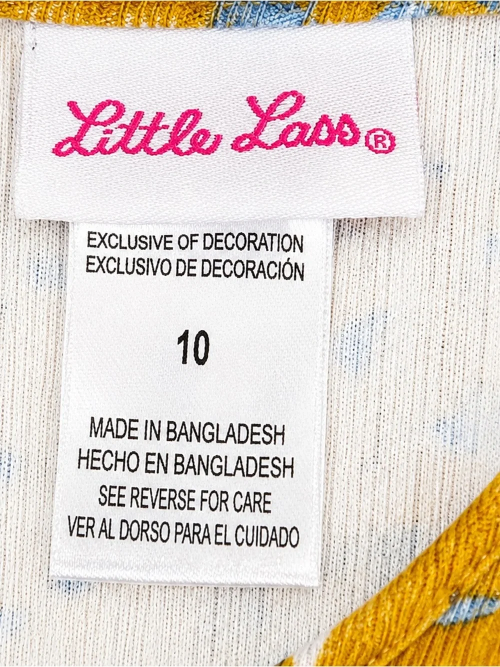 Little Lass Girls Size 10 Mustard Floral Faux Wrap Belted Dress